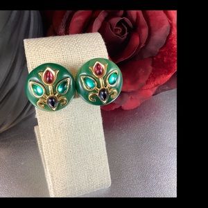 Crown Trifari earrings